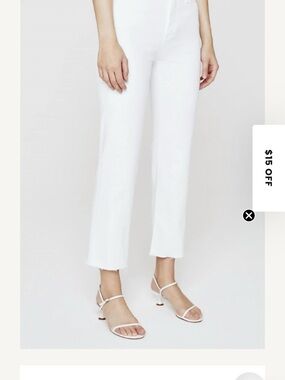 Women’s White Straight-Leg Jeans